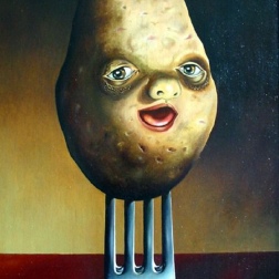 Painting for sale online - The Potato Elf (Weld or fry?)