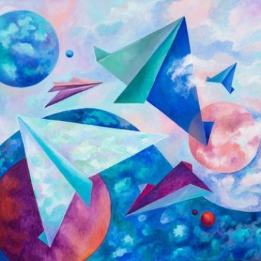 Painting for sale online - Heavenly wanderers 