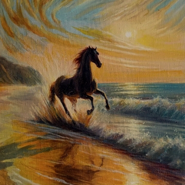 Painting for sale online - Like the wind