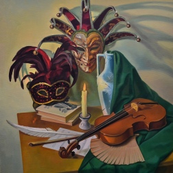 Painting for sale online - Venetian masks