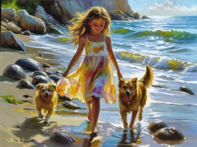 Painting for sale online - True friends