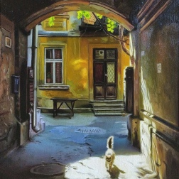 Painting for sale online - Odessa courtyard