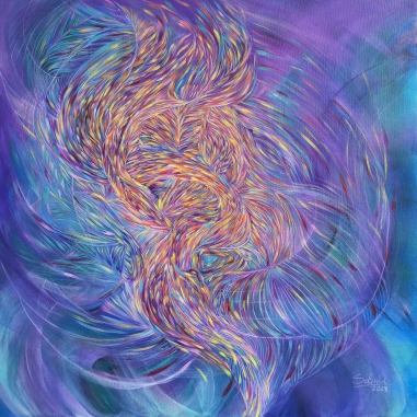 Painting for sale online - Rainbow Currents