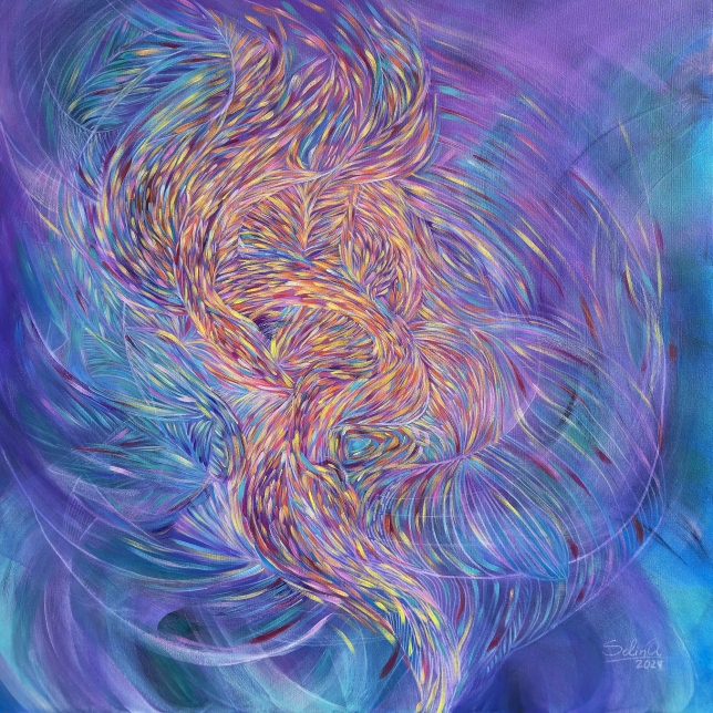 Painting for sale online - Rainbow Currents