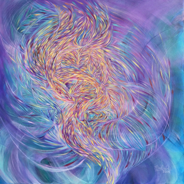 Painting for sale online - Rainbow Currents