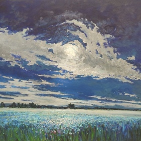 Painting for sale online - Tryn-trava on a full moon