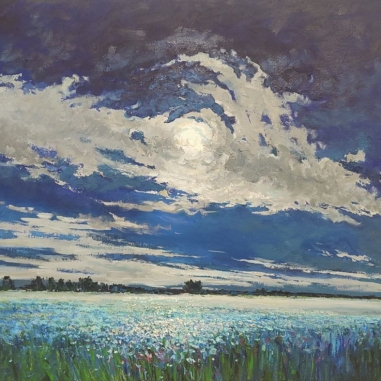 Painting for sale online - Tryn-trava on a full moon