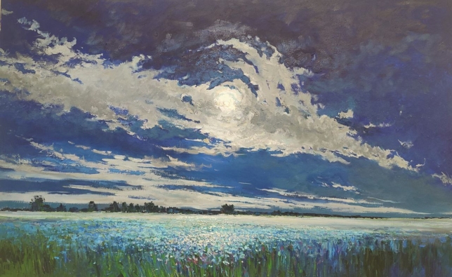 Painting for sale online - Tryn-trava on a full moon