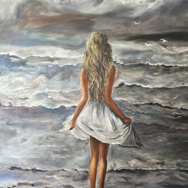 Painting for sale online - Reflections by the sea