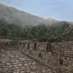 Painting for sale online - Shuiguan Great Wall of China