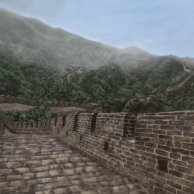 Painting for sale online - Shuiguan Great Wall of China