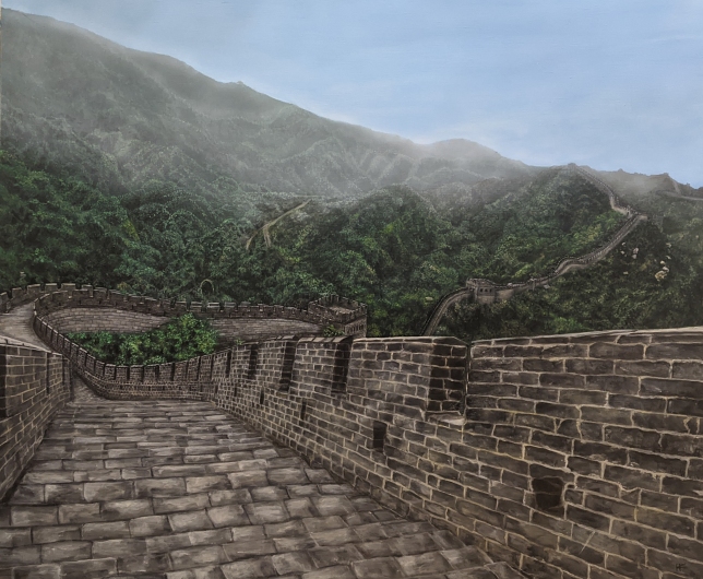 Painting for sale online - Shuiguan Great Wall of China