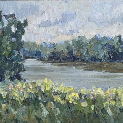 Painting for sale online - Moscow River