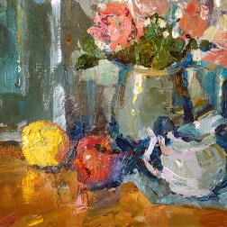 Painting for sale online - still life with roses
