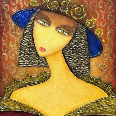 Painting for sale online - Mysterious eyes 