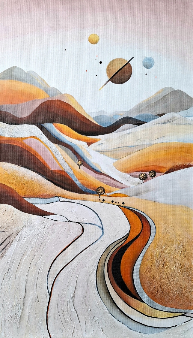 Painting for sale online - Dreams of Forgotten Planets 2