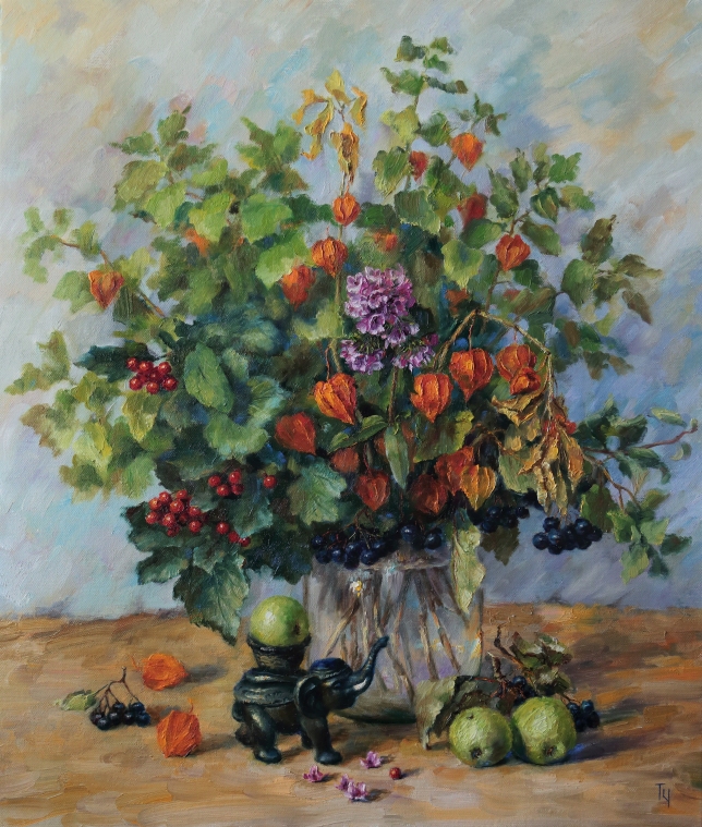 Painting for sale online - Autumn Elephant