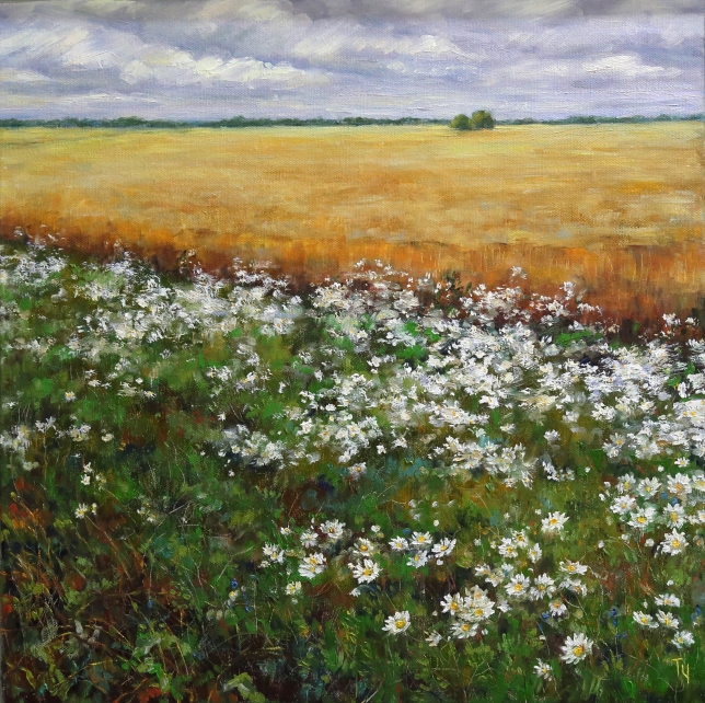 Painting for sale online - Tanyas daisies