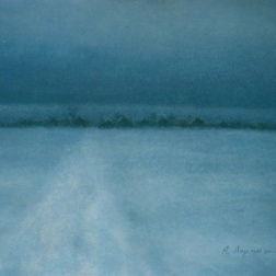 Painting for sale online - A winter Kalistovo (Remembrance)
