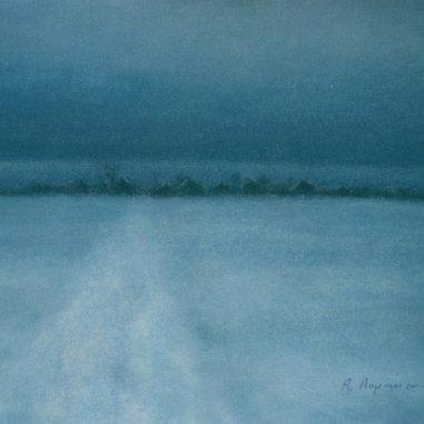 Painting for sale online - A winter Kalistovo (Remembrance)