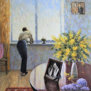 Painting for sale online - Mimosa for the wife