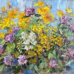 Painting for sale online - Flowers of August