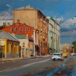 Painting for sale online - A profitable place, Staraya Basmannaya.