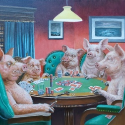 Painting for sale online - Poker