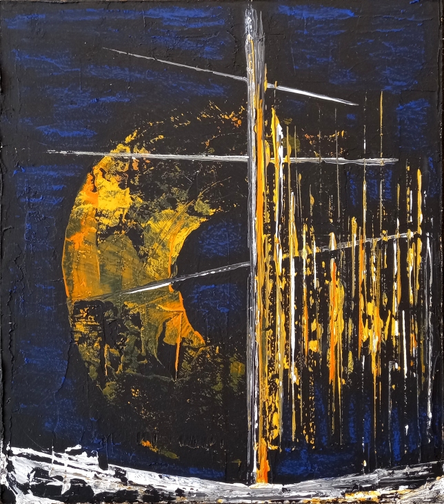 Painting for sale online - Moon Sail