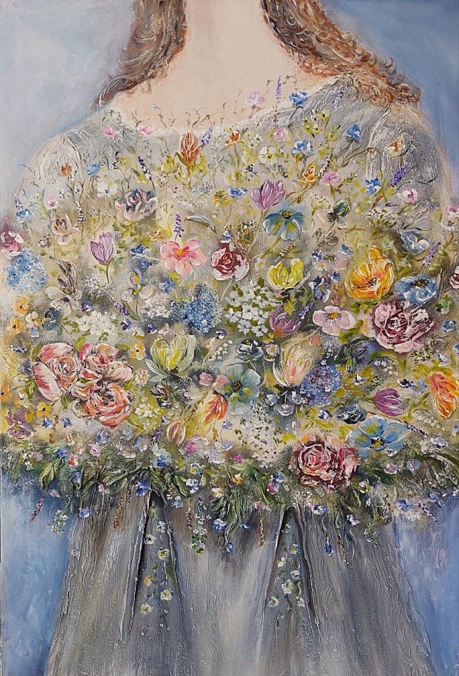 Painting for sale online - Счастливая женщина