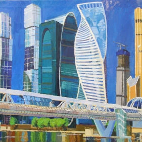 Painting for sale online - Moscow City