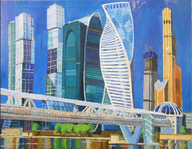 Painting for sale online - Moscow City
