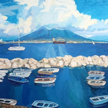 Painting for sale online - Naples Boats