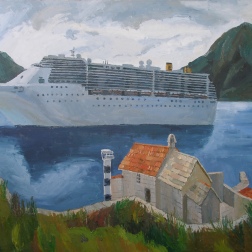 Painting for sale online - Montenegro Lighthouse