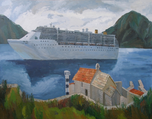Painting for sale online - Montenegro Lighthouse