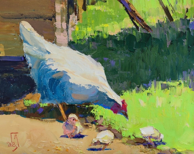 Painting for sale online - Chicken