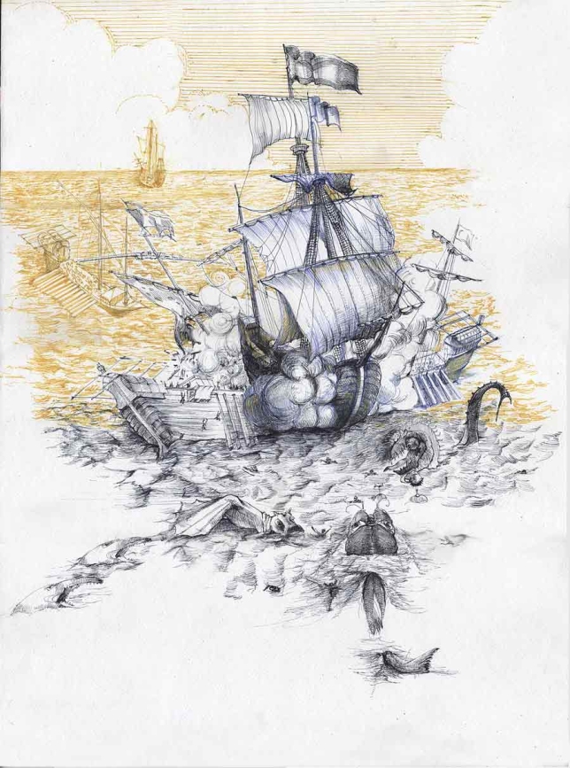 Painting for sale online - Sea Battle 2