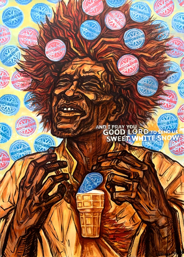 Painting for sale online - African magician