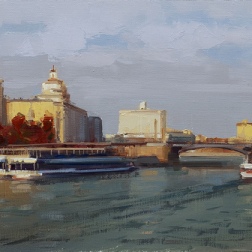 Painting for sale online - Kinopanorama. Borodinsky Bridge