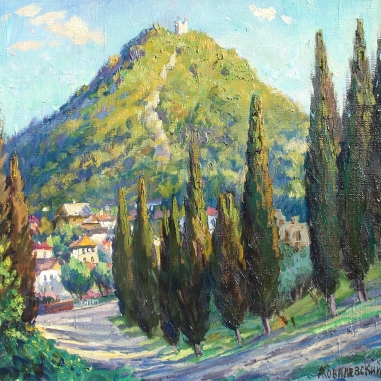 Painting for sale online - Вид на Анакопийскую крепость