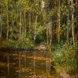 Painting for sale online - Forest Lake, early September