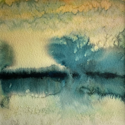 Painting for sale online - Evening on the Sylva River III