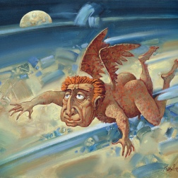 Painting for sale online - Flight to the stratosphere