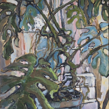 Painting for sale online - Сold monstera