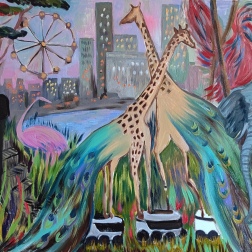 Painting for sale online - Town