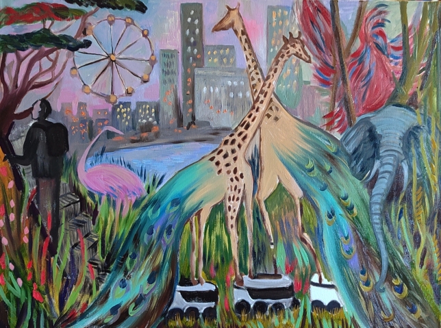 Painting for sale online - Town