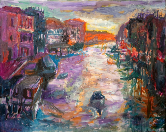 Painting for sale online - Venice Evening