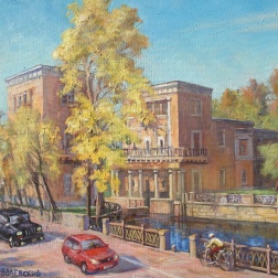 Painting for sale online - Lock on the Yauza