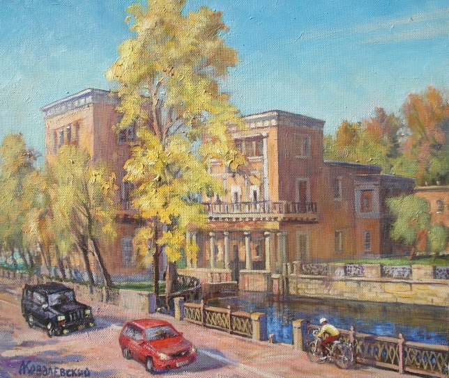 Painting for sale online - Lock on the Yauza