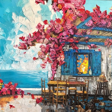 Painting for sale online - Blooming comfort by the coast